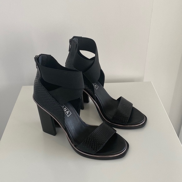 SOL SANA Fogal Heel Black Python Size 38 - Picture 4 of 12